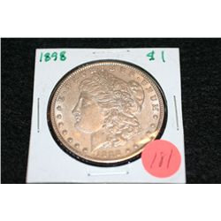 1898 Silver Morgan one dollar