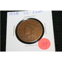 1838 Lrg one cent
