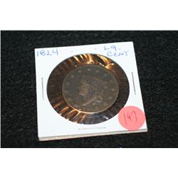 1824 Lrg one cent