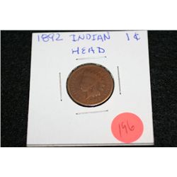 1892 Indian Head penny