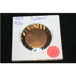 1809 Lrg half cent, 9/6