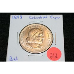 1893 US Columbian half dollar, Columbian Expo, BU