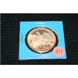 1972 Bundesrepublik Deutschland 10 Deutsche Mark, Olympic coin