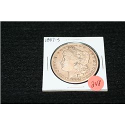 1887-S Silver Morgan one dollar