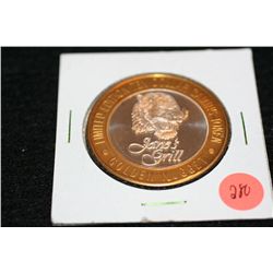 Golden Nugget limited edition two tone $10 gaming token, "Jane's Grill"