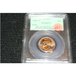 1997-P Jefferson nickel, PCGS graded, MS69FS