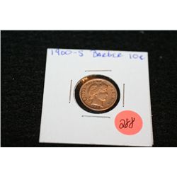 1900-S Barber dime