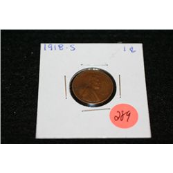 1918-S Wheat Back penny