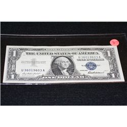 1957 Silver Certificate, Blue Seal, #U36019603A