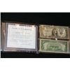 Image 1 : US Blue Seal, Silver Certificate, Currency, $1, #D23059573J and $5, #D22221567A
