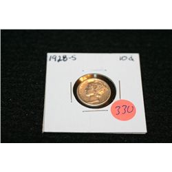 1928-S Mercury dime