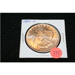 1884-O Silver Morgan one dollar