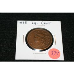 1838 Lrg one cent