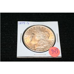 1879-S Silver Morgan one dollar