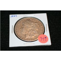 1889 Silver Morgan one dollar