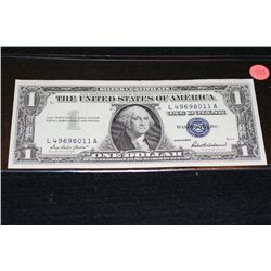 1957 Silver Certificate, Blue Seal, #L49698011A