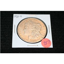 1921-S Silver Morgan one dollar