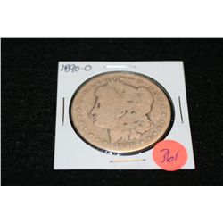 1890-O Silver Morgan one dollar