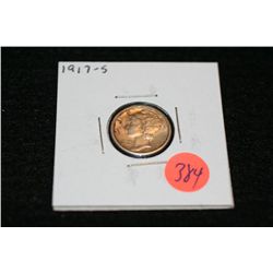 1917-S Mercury dime