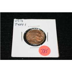 1913 Buffalo nickel, Type I