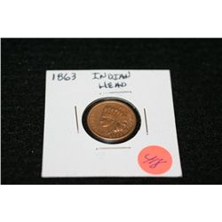 1863 Indian Head penny