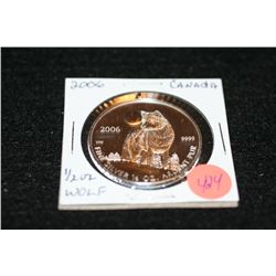 2006 Canada 1 dollar, 1/2 oz Wolf 9999