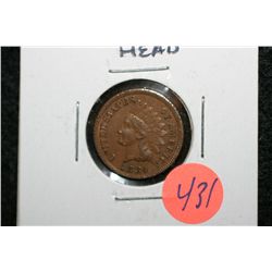 1884 Indian Head penny