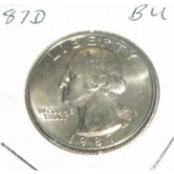 1987-D Quarter *BU UNC HIGH GRADE*!!!