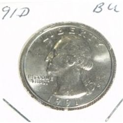 1991-D Quarter *BU UNC HIGH GRADE*!!!