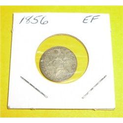 1856 SILVER 3 Cent Piece VARIETY 2 *EXTREMELY RARE EXTRA FINE GRADE*!!!