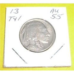 1913 Buffalo Nickel TYPE 1 *EXTREMELY RARE AU-55 HIGH GRADE*!!