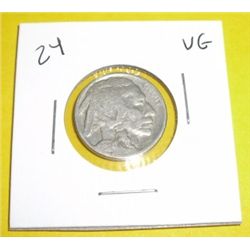 1924 Buffalo Nickel *VERY GOOD GRADE*!!