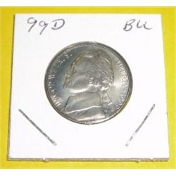 1999-D Jefferson Nickel *BU UNC GRADE*!!
