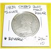 Image 1 : 1839 Capped Bust Silver Half Dollar *EXTREMELY RARE EXTRA FINE-40 GRADE REVERSE "HALF DOL."*!!