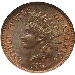 1872 Indian Head Cent NGC MS66RB