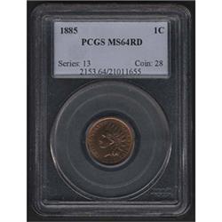 1885 Indian Head Cent PCGS MS64RD