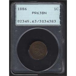 1886 Indian Head Cent PCGS PR63BN