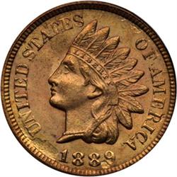 1889 Indian Head Cent MS65RD