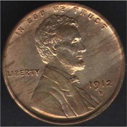 1912-S Lincoln Cent MS64RD