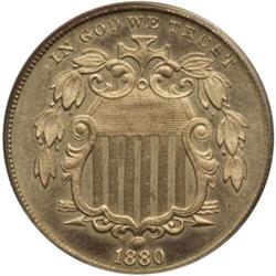 1880 Shield Nickel PCGS PR64