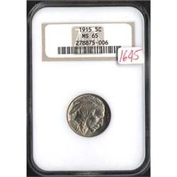 1915 Buffalo Nickel NGC MS65