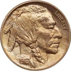 1916 Buffalo Nickel Matte PR65