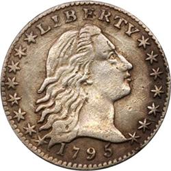 1795 Flowing Hair Half Dime EF45