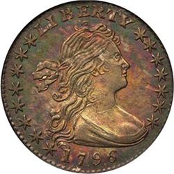 1796 Half Dime PCGS AU58