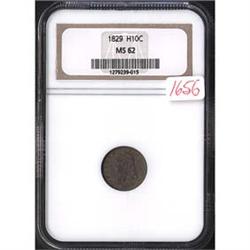 1829 Half Dime NGC MS62