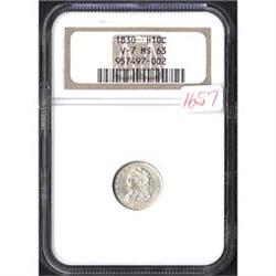 1830 Bust Half Dime NGC MS63