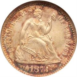 1873 Half Dime NGC MS64