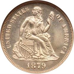 1879 Lib Seated Dime NGC MS64