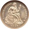 Image 1 : 1879 Lib Seated Dime NGC MS64