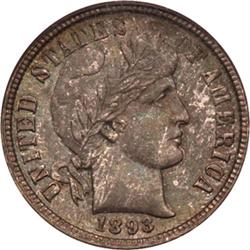 1893-O Barber Dime PCGS MS66